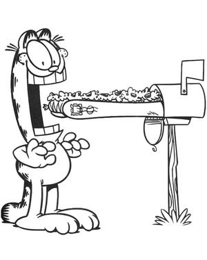 Garfield in a Simple Style