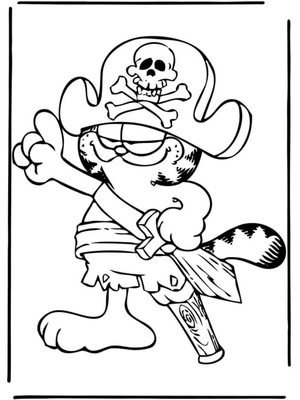 Garfield the Lazy Pirate