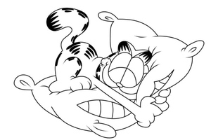 Sleeping Garfield