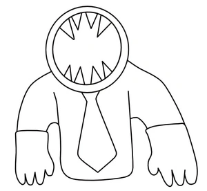 Banban's Garden of Sir Dadadoo Coloring Page