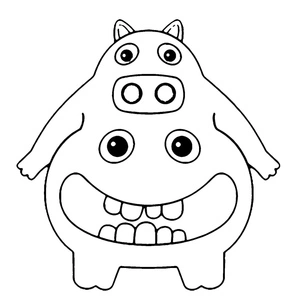Chef Piggy Coloring Page