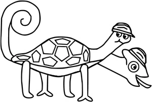 "Garden of Banban: Chapter 3 - Tamataki & Chamataki" Coloring Page