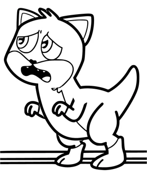 Garden of Banban: Five Baby Kittysaurs Coloring Page
