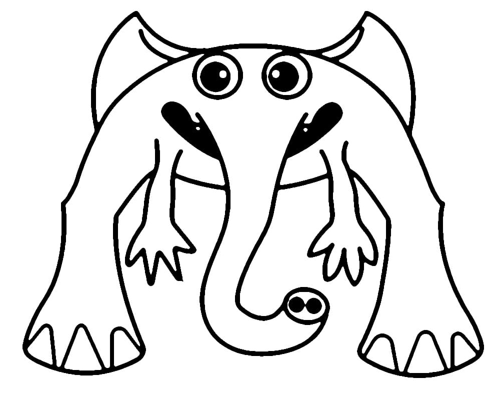 Garden of Banban's Coach Pickles Coloring Page