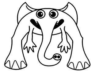 Garden of Banban's Coach Pickles Coloring Page