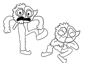 Garden of Banban: The Jester and His Evil Brother 5 Coloring Page