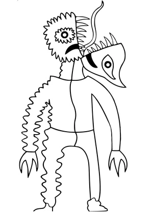 Garden of Banban: The Jester's Chapter Coloring Page