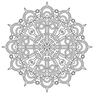 Free Geometric Shapes Coloring Page