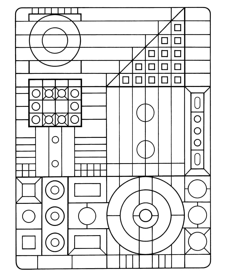 Fundamental Geometric Coloring Page