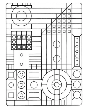 Fundamental Geometric Coloring Page