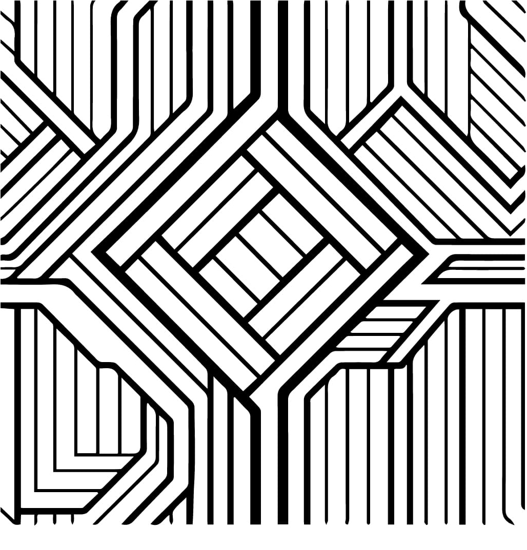 Geometric Picture Coloring Page