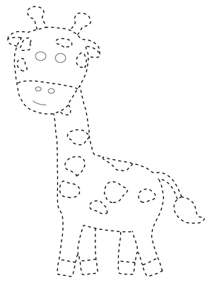 Happy Giraffe Coloring Sheet Coloring Page