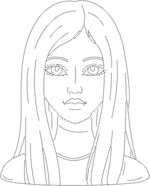 Girl Tracing