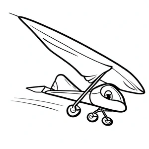 Glider Print Coloring Page