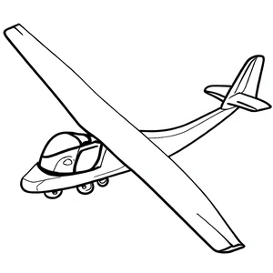 Printable Glider Coloring Page Coloring Page