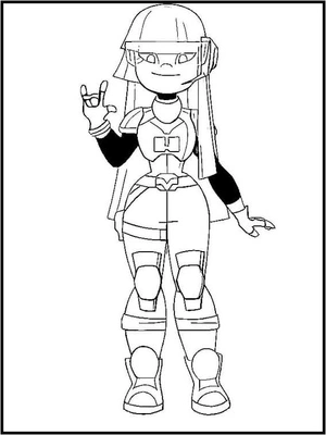 Adorable Miko Kubota Coloring Page