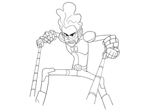 Glitch Techs High Five Coloring Page