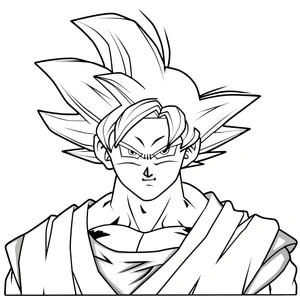 Dragonball Z Character Coloring Page Coloring Page