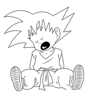 Goku Sleeping