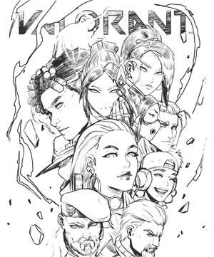 Picture of Valorant Coloring Page