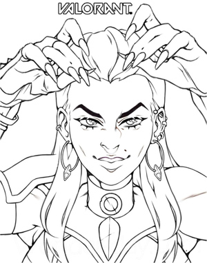 Reina from Valorant
