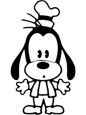 Goofy Cuties Coloring Page