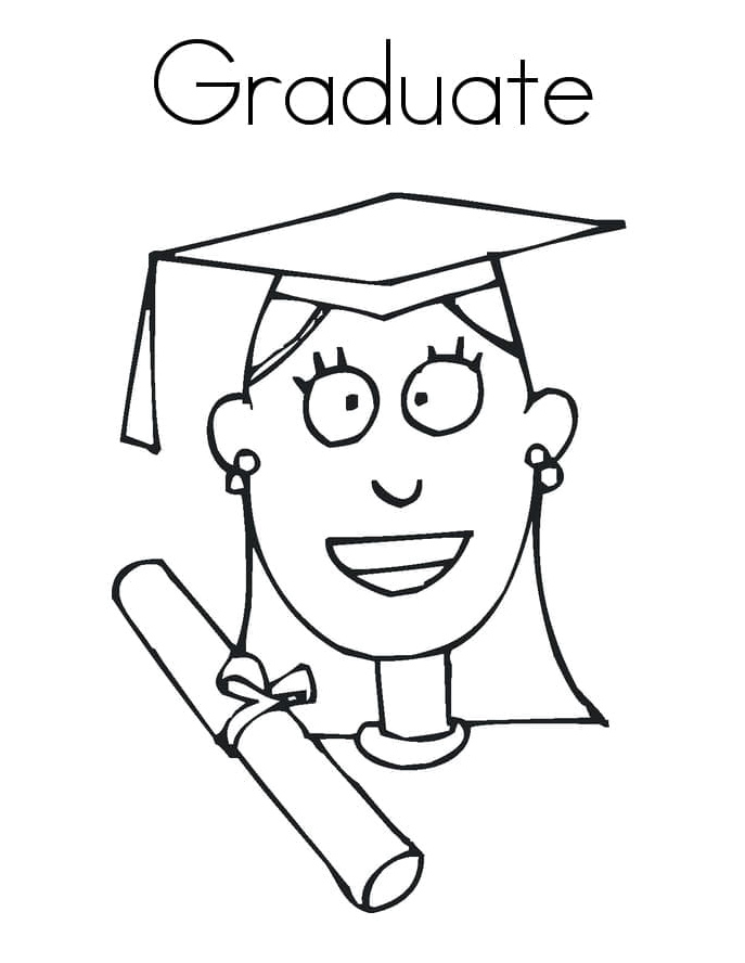 Diploma Holder Coloring Page