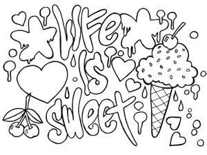 The Wall Label Reflects Your Personality Coloring Page
