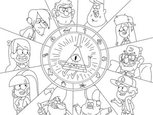Characters from Gravity Falls