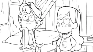 Dipper and Mabel Coloring Page