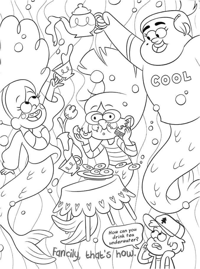Free Printable Gravity Falls Coloring Page Coloring Page