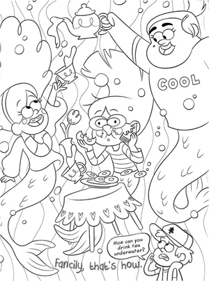Free Printable Gravity Falls Coloring Page Coloring Page