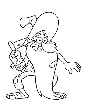 Old Man McGucket from Gravity Falls