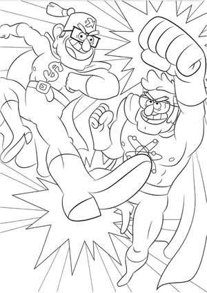 Stan and Ford Pines from Gravity Falls
