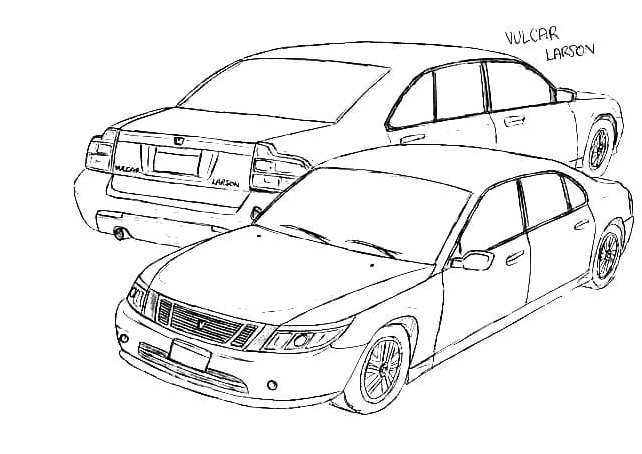 Coloring Page: Vulcar Larson from GTA Coloring Page