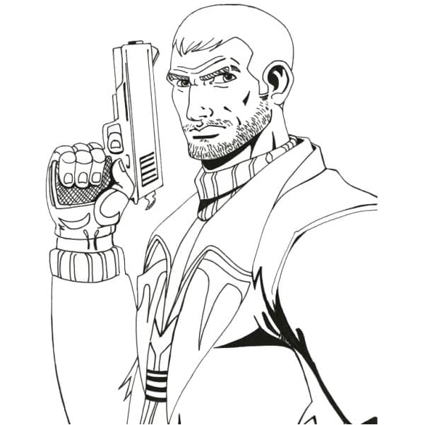 Grand Theft Auto Guy Coloring Page