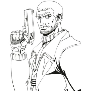 Grand Theft Auto Guy Coloring Page
