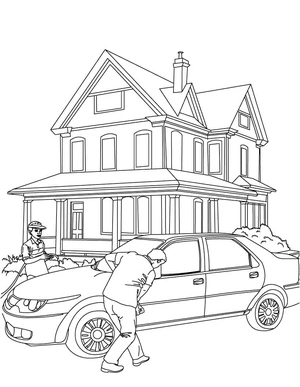 Printable Grand Theft Auto Coloring Page Coloring Page