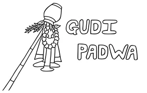 Gudi Padwa Festival coloring page Coloring Page