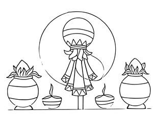 Printable Gudi Padwa Coloring Page Coloring Page