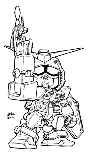 Free Printable Gundam Coloring Page Coloring Page