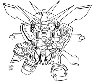 Printable Gundam Coloring Page Coloring Page