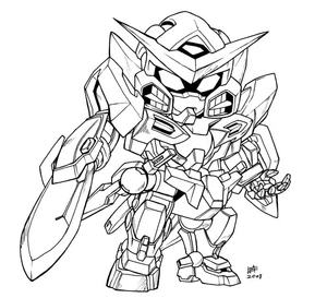 Printable Gundam Coloring Sheet Coloring Page