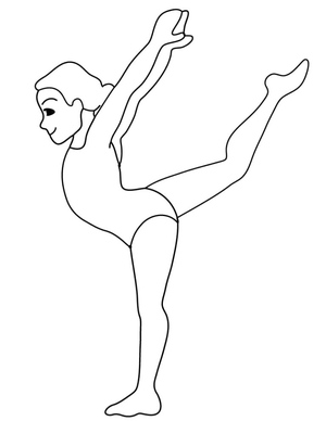 Girl doing Gymnastics