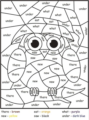 Halloween Owl Color by Number - Free Coloring Page