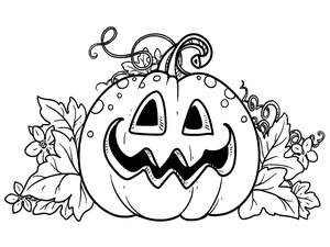Printable Halloween Pumpkin Design