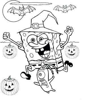SpongeBob SquarePants dressed as a witch