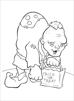 Trick or Treat Halloween Monster