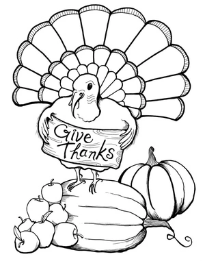 Coloring Page: Gratitude Printable Coloring Page