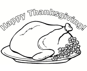 Free Printable Happy Thanksgiving Coloring Page